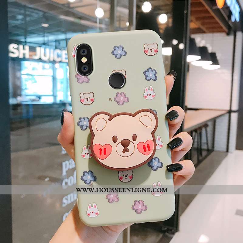 Étui Xiaomi Mi Max 3 Charmant Fluide Doux Petit Rose Support Protection Tout Compris