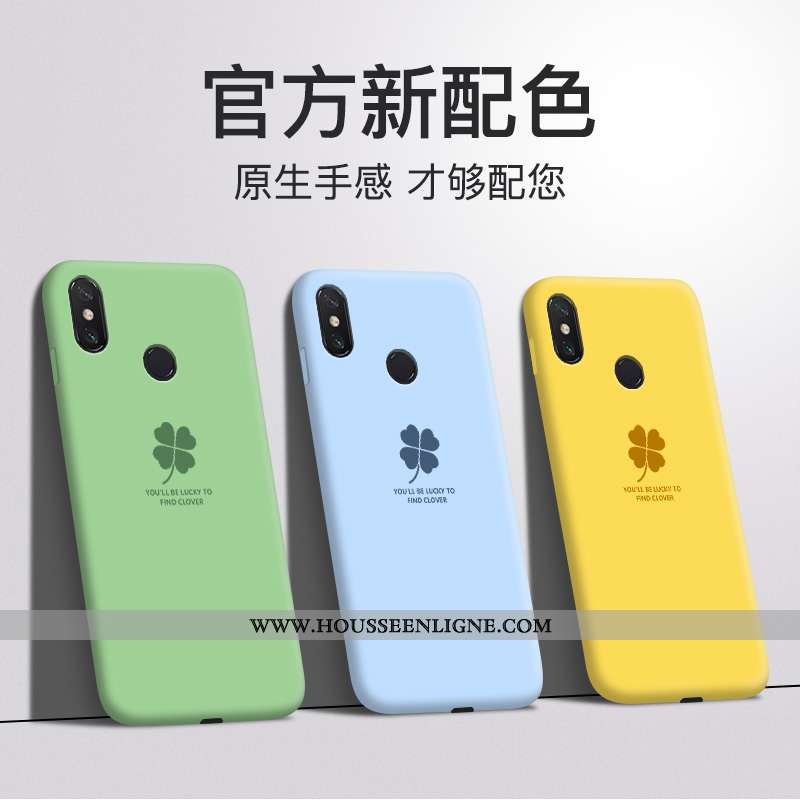 Étui Xiaomi Mi Max 3 Créatif Silicone Téléphone Portable Petit Coque Personnalité Incassable Jaune