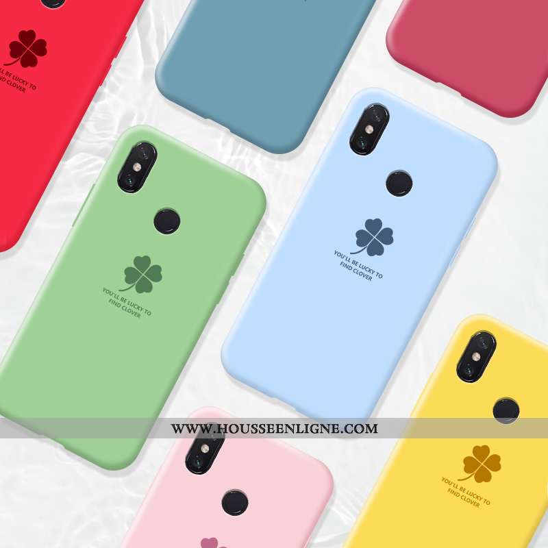 Étui Xiaomi Mi Max 3 Créatif Silicone Téléphone Portable Petit Coque Personnalité Incassable Jaune