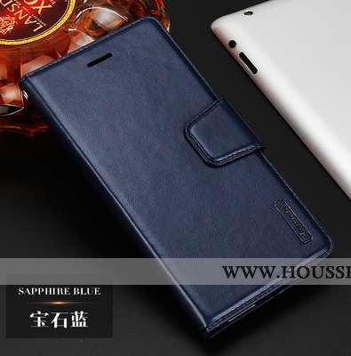 Étui Xiaomi Mi Max 3 Cuir Véritable Cuir Rouge Petit Business Incassable Coque Rose