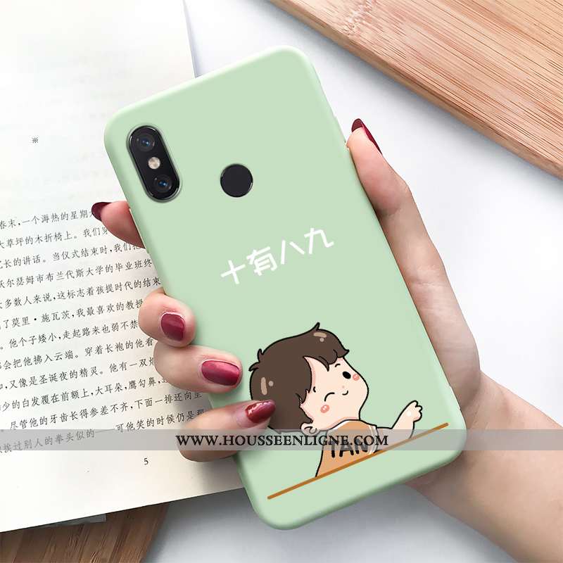 Étui Xiaomi Mi Max 3 Dessin Animé Charmant Nouveau Amoureux Silicone Tendance Tout Compris Verte