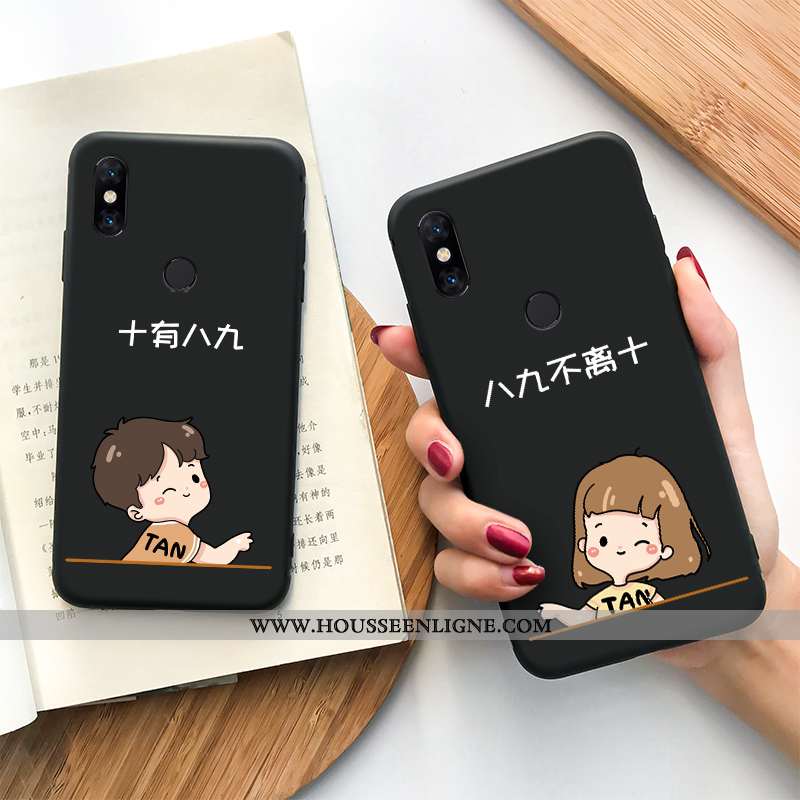 Étui Xiaomi Mi Max 3 Dessin Animé Charmant Nouveau Amoureux Silicone Tendance Tout Compris Verte