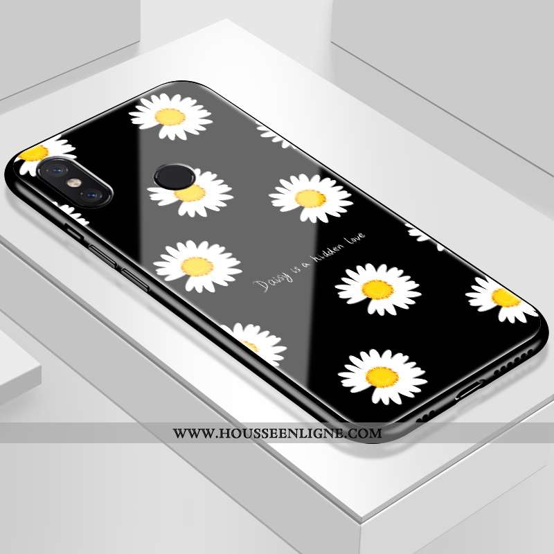Étui Xiaomi Mi Max 3 Mode Protection Tout Compris Coque Dragon Petit Petite Marguerite Noir