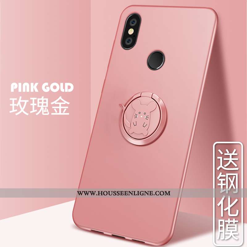 Étui Xiaomi Mi Max 3 Personnalité Créatif Incassable Coque Silicone Nouveau Rouge