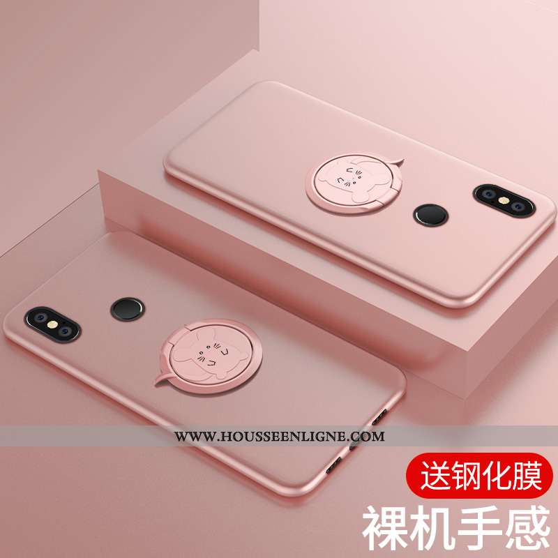 Étui Xiaomi Mi Max 3 Personnalité Créatif Incassable Coque Silicone Nouveau Rouge