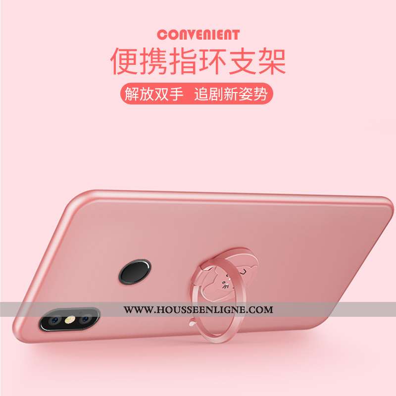 Étui Xiaomi Mi Max 3 Personnalité Créatif Incassable Coque Silicone Nouveau Rouge