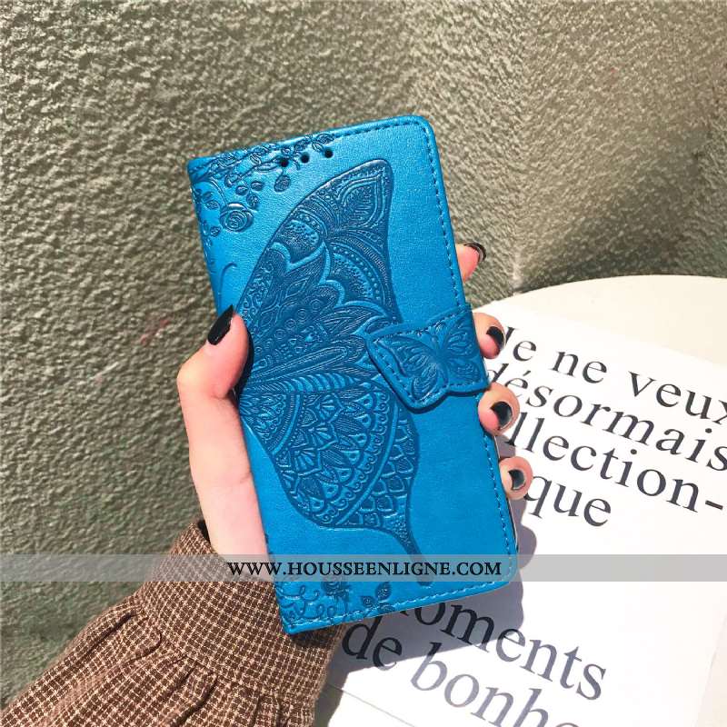 Étui Xiaomi Mi Max 3 Protection Cuir Bleu Petit Coque Téléphone Portable
