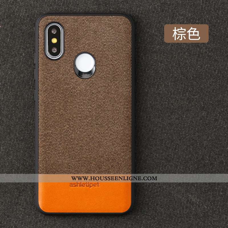 Étui Xiaomi Mi Max 3 Protection Cuir Petit Rouge Magnétisme Téléphone Portable