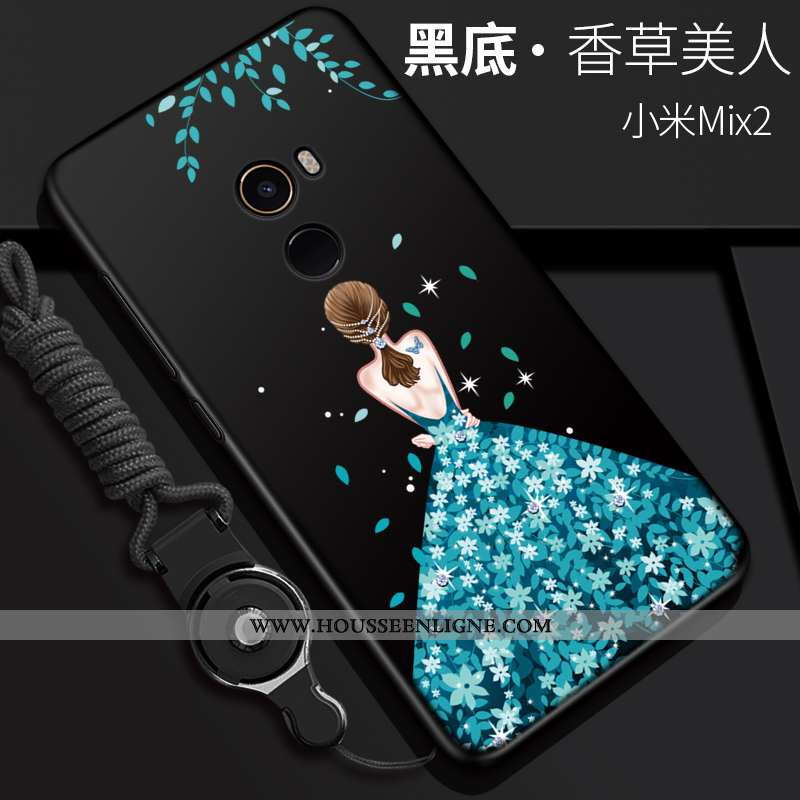 Étui Xiaomi Mi Mix 2 Fluide Doux Silicone Rouge Petit Téléphone Portable Protection
