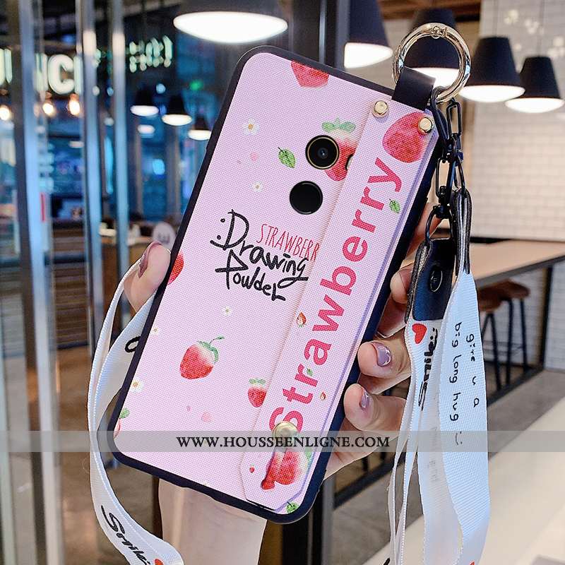 Étui Xiaomi Mi Mix 2 Modèle Fleurie Silicone Ornements Suspendus Peinture Nouveau Incassable Rose