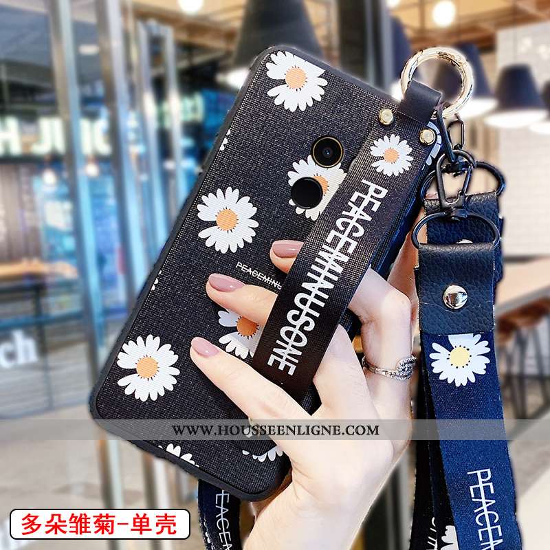 Étui Xiaomi Mi Mix 2 Modèle Fleurie Silicone Ornements Suspendus Peinture Nouveau Incassable Rose