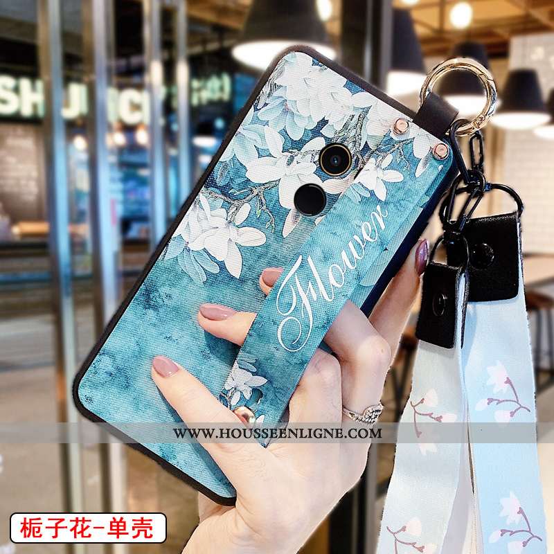 Étui Xiaomi Mi Mix 2 Modèle Fleurie Silicone Ornements Suspendus Peinture Nouveau Incassable Rose