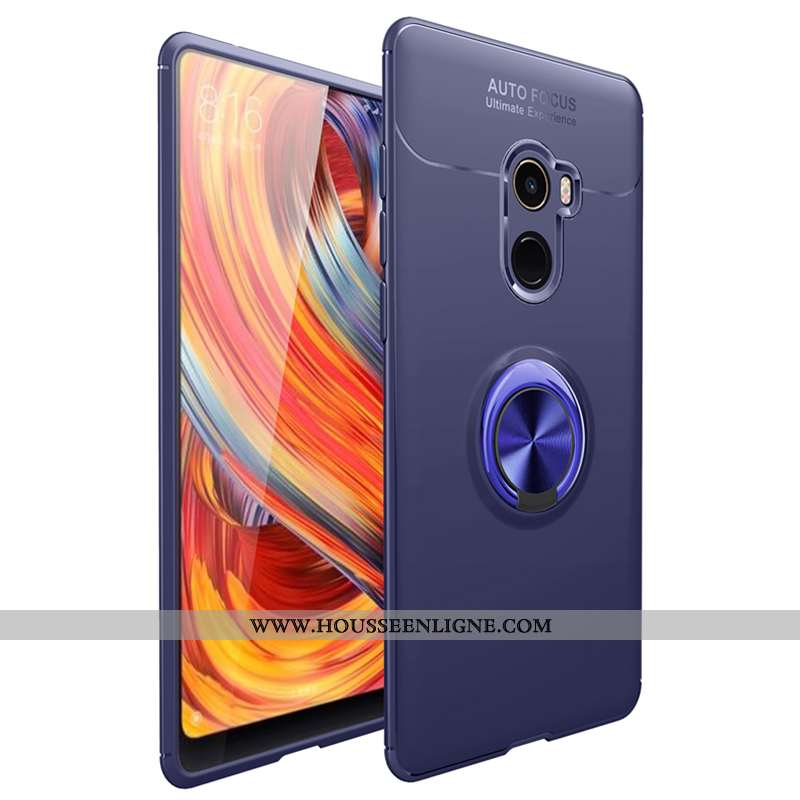 Étui Xiaomi Mi Mix 2 Silicone Fluide Doux Petit Noir Coque Magnétisme Téléphone Portable
