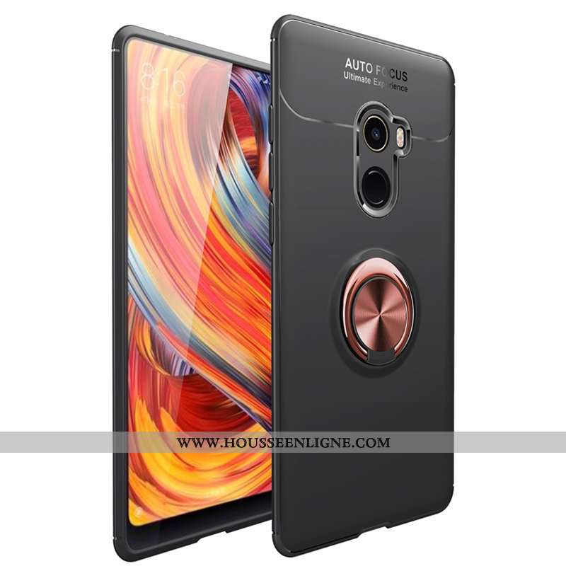 Étui Xiaomi Mi Mix 2 Silicone Fluide Doux Petit Noir Coque Magnétisme Téléphone Portable