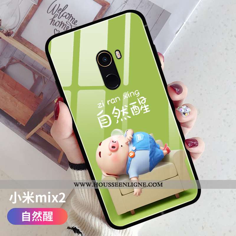 Étui Xiaomi Mi Mix 2 Tendance Légère Téléphone Portable Nouveau Ultra Silicone Fluide Doux Rose
