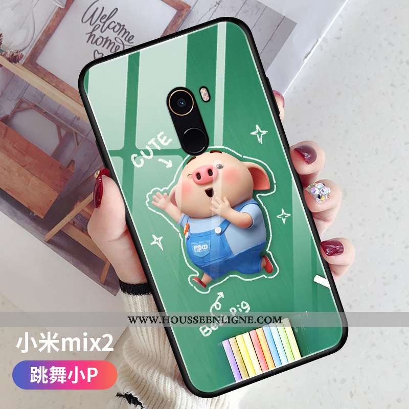 Étui Xiaomi Mi Mix 2 Tendance Légère Téléphone Portable Nouveau Ultra Silicone Fluide Doux Rose