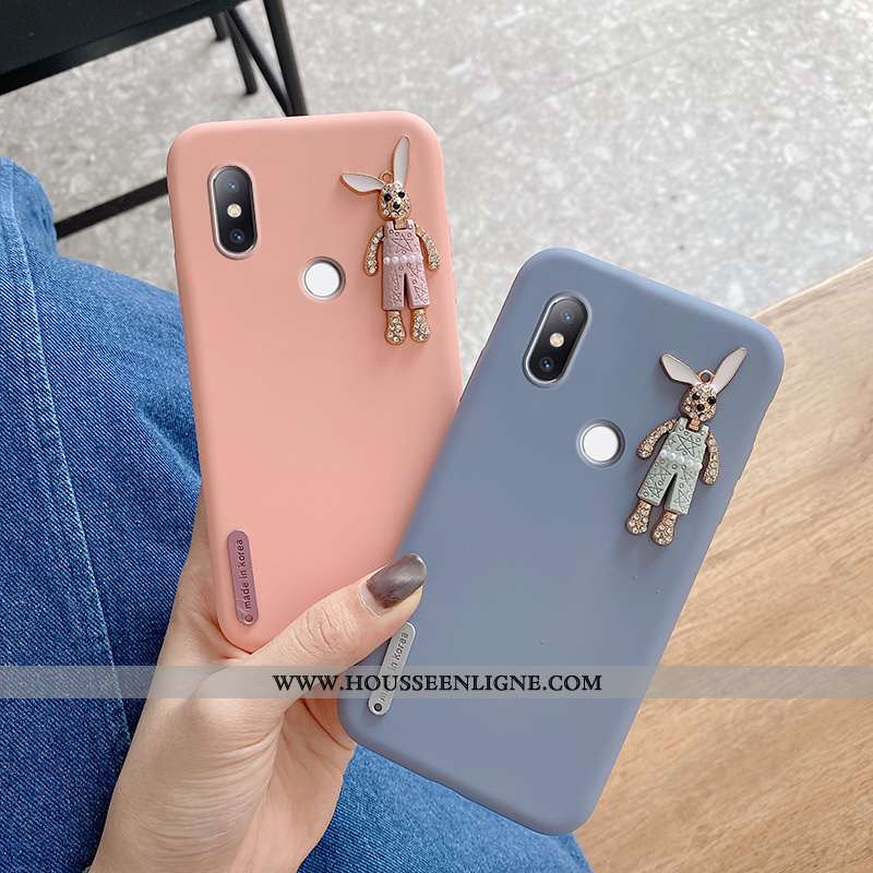 Étui Xiaomi Mi Mix 2s Charmant Ultra Dessin Animé Tendance Nouveau Personnalité Rose