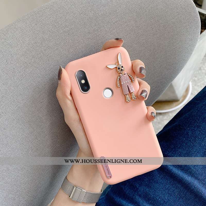 Étui Xiaomi Mi Mix 2s Charmant Ultra Dessin Animé Tendance Nouveau Personnalité Rose