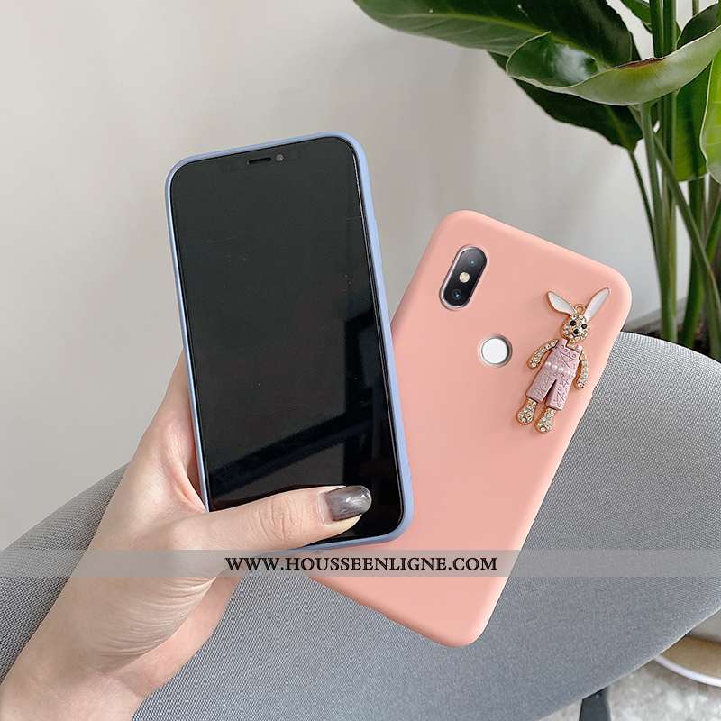 Étui Xiaomi Mi Mix 2s Charmant Ultra Dessin Animé Tendance Nouveau Personnalité Rose