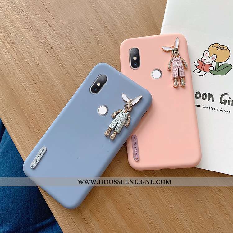 Étui Xiaomi Mi Mix 2s Charmant Ultra Dessin Animé Tendance Nouveau Personnalité Rose