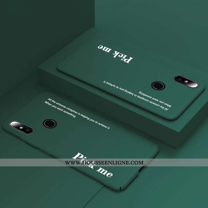 Étui Xiaomi Mi Mix 2s Délavé En Daim Personnalité Incassable Net Rouge Petit Ultra Amoureux Jaune