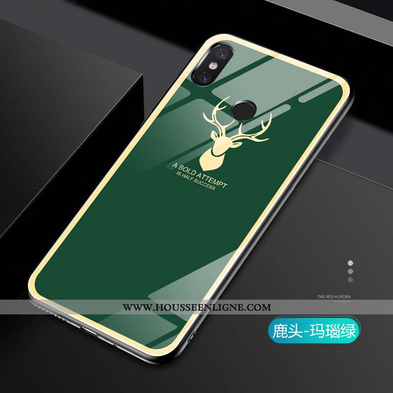 Étui Xiaomi Mi Mix 2s Légère Fluide Doux Tendance Amoureux Coque Téléphone Portable Silicone Bleu