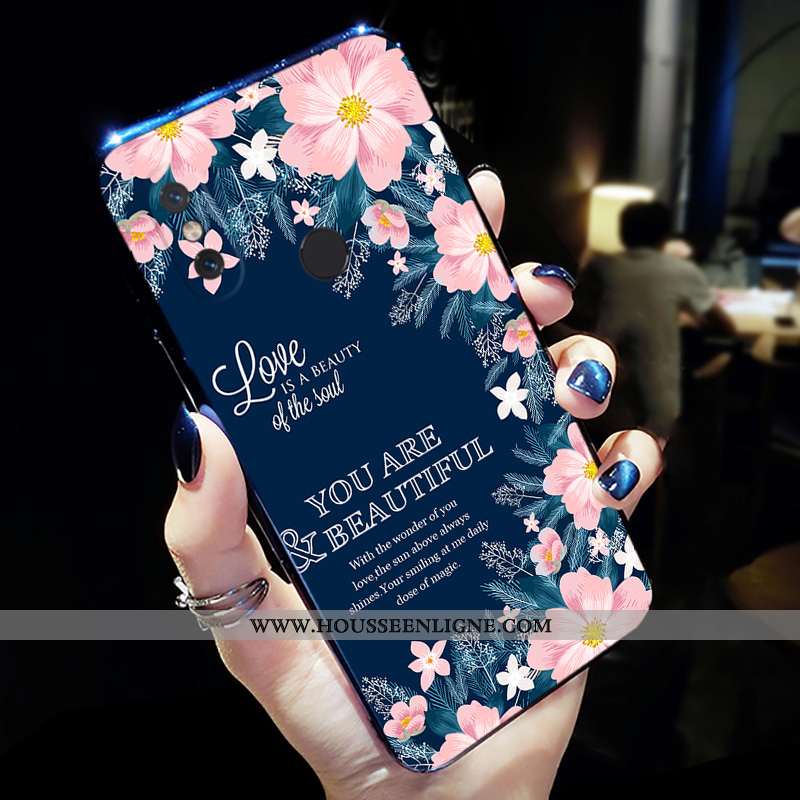 Étui Xiaomi Mi Mix 2s Protection Personnalité Silicone Net Rouge Coque Bleu Marin Tout Compris Bleu 