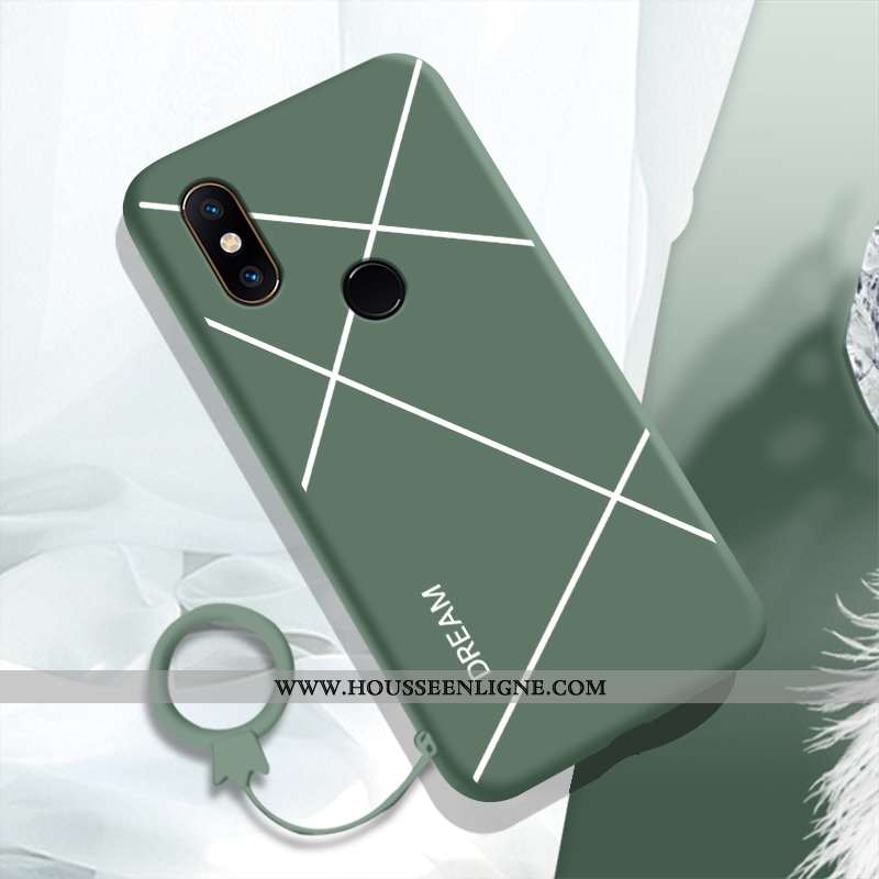 Étui Xiaomi Mi Mix 2s Silicone Protection Charmant Coque Tendance Petit Fluide Doux Verte