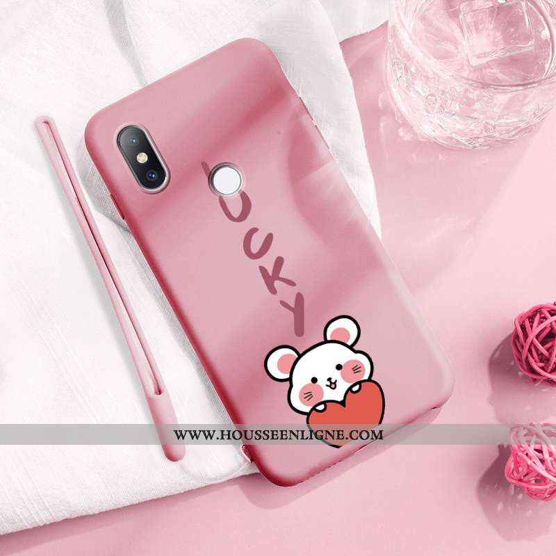Étui Xiaomi Mi Mix 2s Ultra Tendance Amoureux Nouveau Noir Net Rouge Téléphone Portable