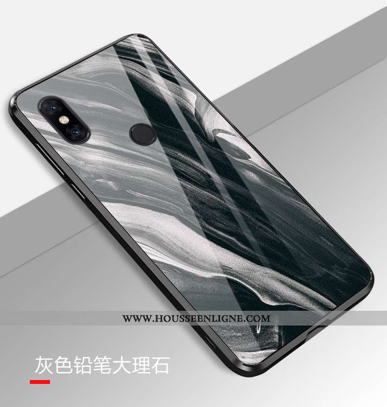 Étui Xiaomi Mi Mix 3 Créatif Fluide Doux Blanc Grand Simple Personnalité Blanche