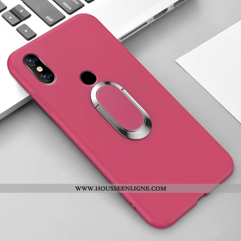 Étui Xiaomi Mi Mix 3 Créatif Ultra Amoureux Couleur Unie Support Net Rouge Légère