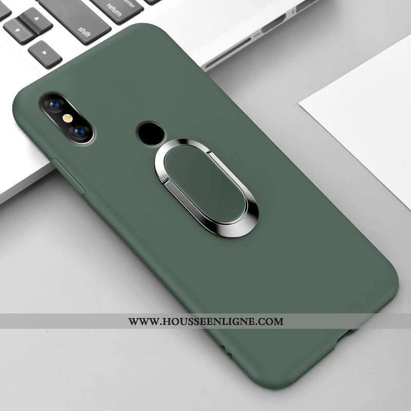 Étui Xiaomi Mi Mix 3 Créatif Ultra Amoureux Couleur Unie Support Net Rouge Légère