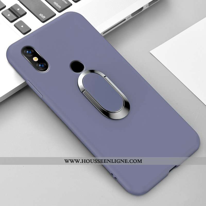 Étui Xiaomi Mi Mix 3 Créatif Ultra Amoureux Couleur Unie Support Net Rouge Légère