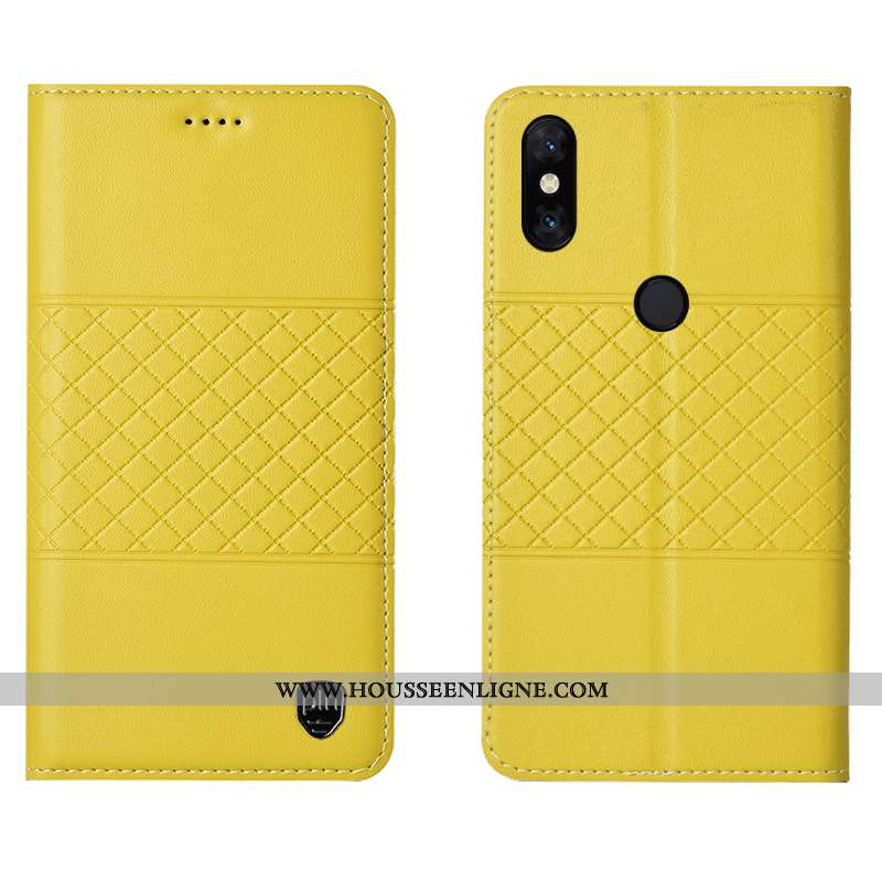 Étui Xiaomi Mi Mix 3 Cuir Véritable Protection Marron Incassable Housse Tout Compris