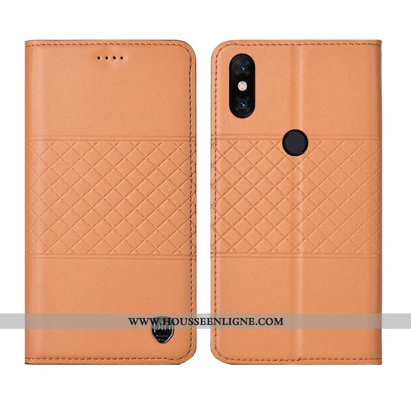 Étui Xiaomi Mi Mix 3 Cuir Véritable Protection Marron Incassable Housse Tout Compris