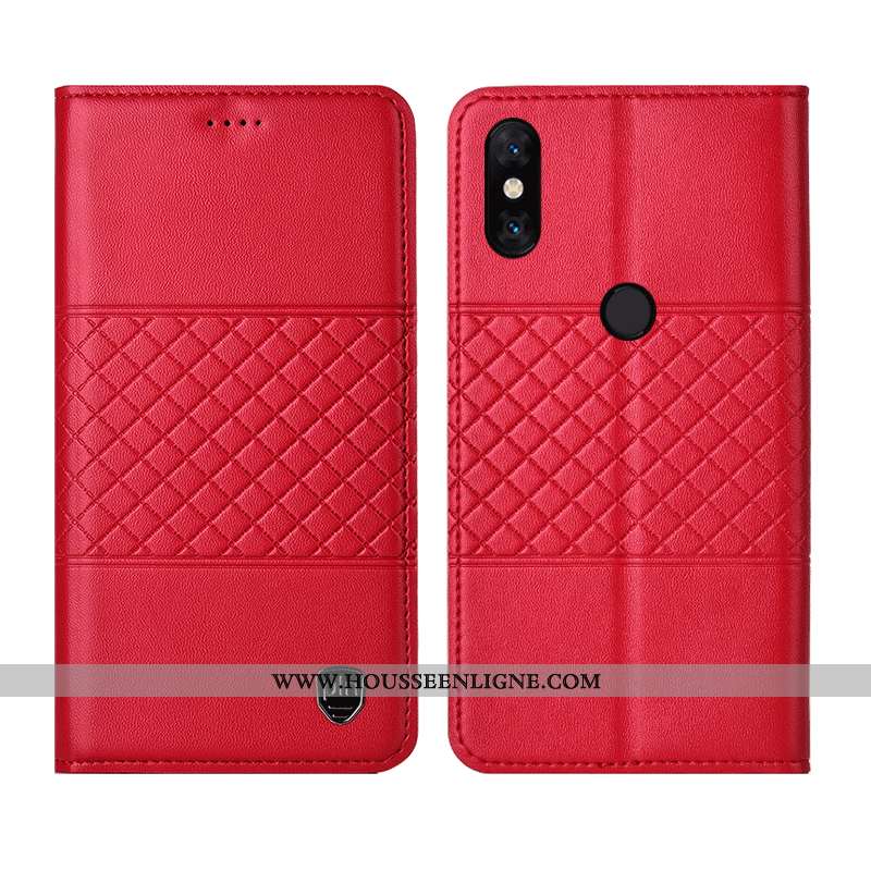 Étui Xiaomi Mi Mix 3 Cuir Véritable Protection Marron Incassable Housse Tout Compris