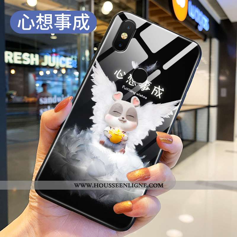 Étui Xiaomi Mi Mix 3 Dessin Animé Charmant Légère Petit Fluide Doux Difficile Coque Bleu