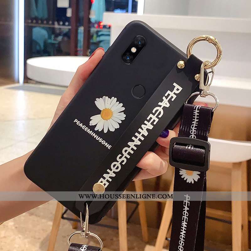Étui Xiaomi Mi Mix 3 Fluide Doux Silicone Coque Dragon Support Petit Petite Marguerite Verte