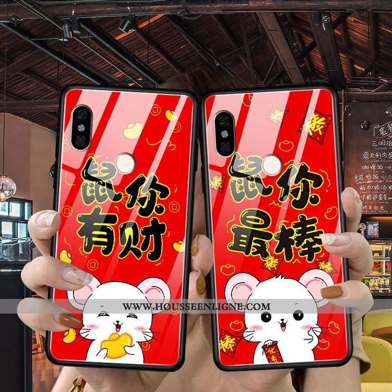 Étui Xiaomi Mi Mix 3 Fluide Doux Silicone Incassable Difficile Petit Tendance Nouveau Rouge