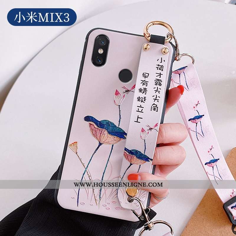 Étui Xiaomi Mi Mix 3 Protection Créatif Blanc Téléphone Portable Incassable Silicone Ultra Blanche
