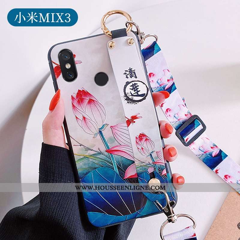 Étui Xiaomi Mi Mix 3 Protection Créatif Blanc Téléphone Portable Incassable Silicone Ultra Blanche