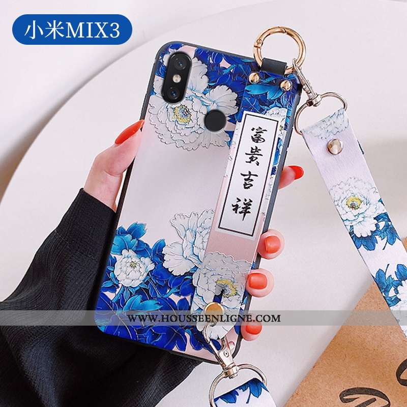 Étui Xiaomi Mi Mix 3 Protection Créatif Blanc Téléphone Portable Incassable Silicone Ultra Blanche
