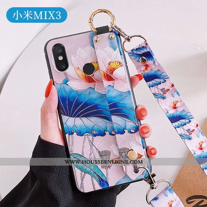 Étui Xiaomi Mi Mix 3 Protection Créatif Blanc Téléphone Portable Incassable Silicone Ultra Blanche