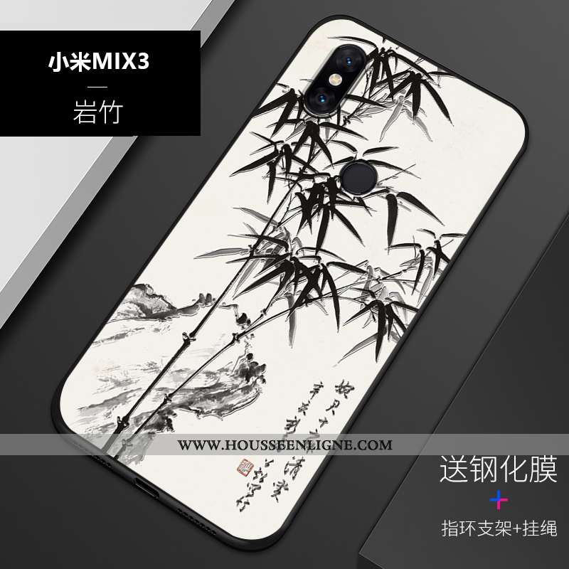 Étui Xiaomi Mi Mix 3 Silicone Protection Personnalisé Personnalité Bleu Tout Compris Téléphone Porta