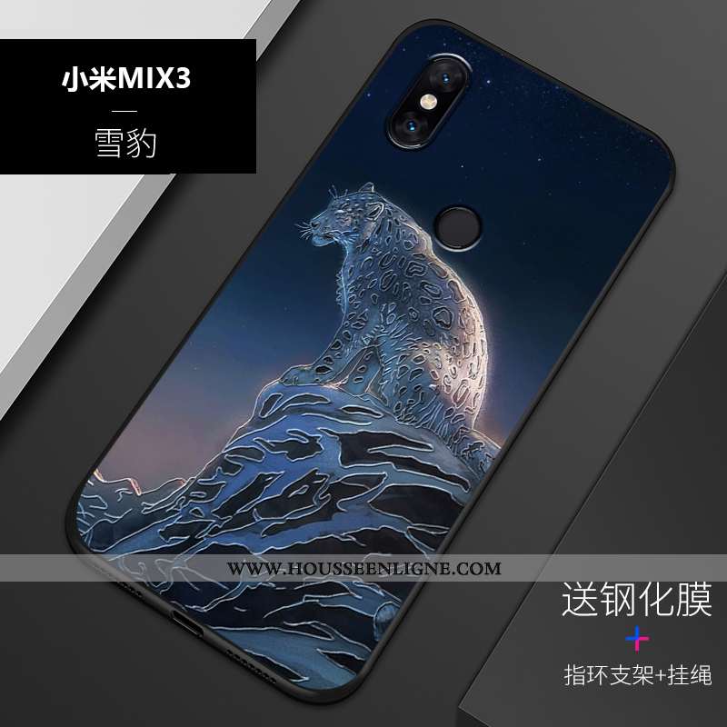 Étui Xiaomi Mi Mix 3 Silicone Protection Personnalisé Personnalité Bleu Tout Compris Téléphone Porta