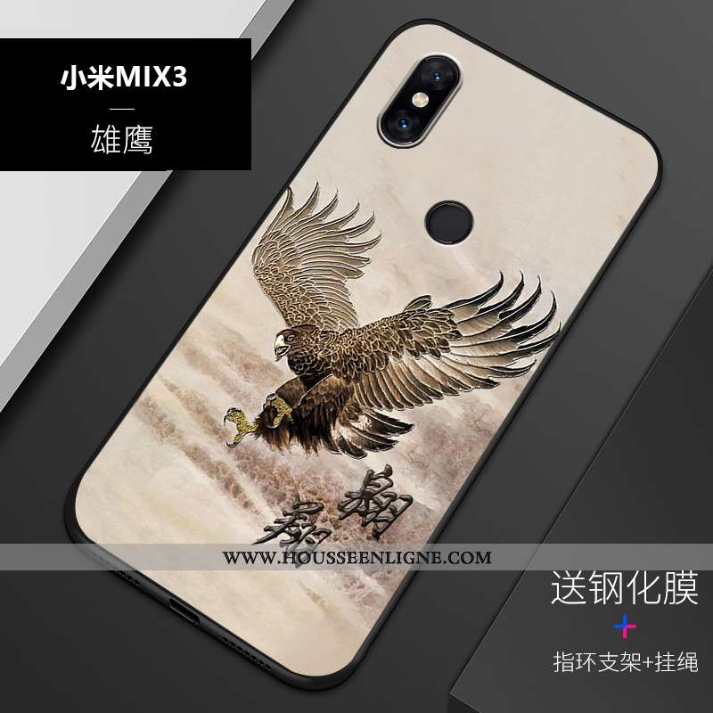 Étui Xiaomi Mi Mix 3 Silicone Protection Personnalisé Personnalité Bleu Tout Compris Téléphone Porta