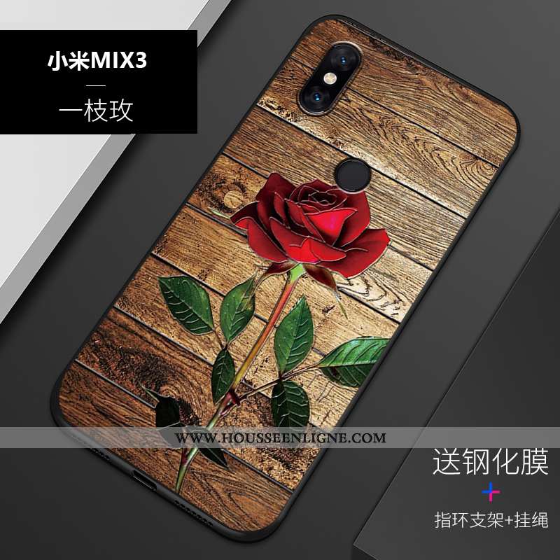 Étui Xiaomi Mi Mix 3 Silicone Protection Personnalisé Personnalité Bleu Tout Compris Téléphone Porta