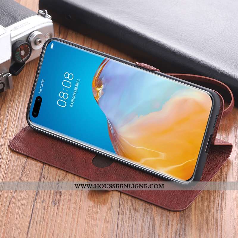 Étui Xiaomi Mi Mix 3 Tendance Cuir Style Chinois Incassable Rouge Téléphone Portable Petit Gris