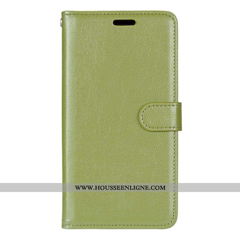 Étui Xiaomi Mi Note 10 Cuir Coque Tout Compris Téléphone Portable Clamshell Vert Verte