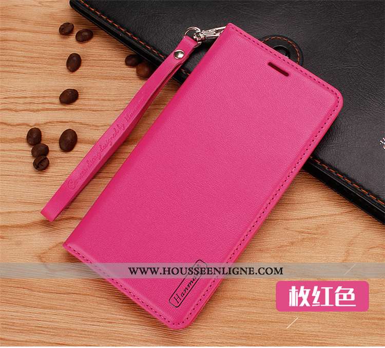 Étui Xiaomi Mi Note 10 Cuir Petit Magnétisme Coque Incassable Clamshell Rose